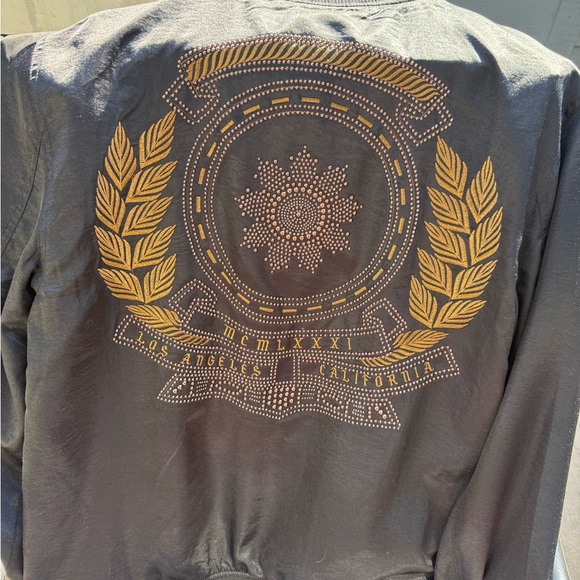 Beaded satin bomber jacket - Picture 7 of 7